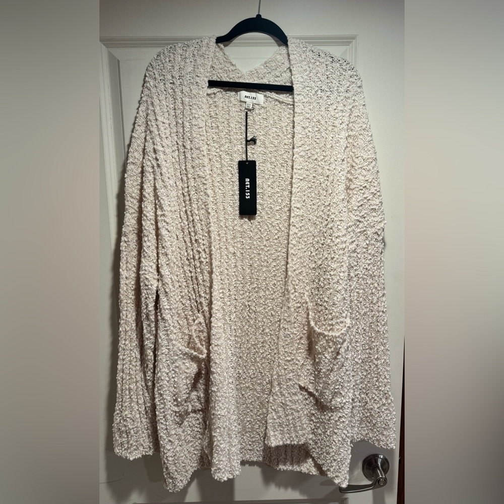 NWT Net.153 Cream Knitted Cardigan
